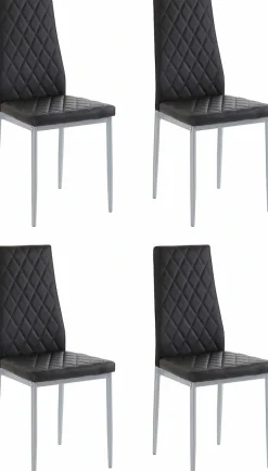 OTTO home Essgruppe »Brooklynn« Set, 5 Stk. tlg. 4 Stühle mit einem pflegeleichten Kunstleder Bezug, 1 Tisch