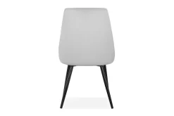 OTTO home Essgruppe »Danny-Malio« Set, Set 140 cm, 5 Stk. tlg. Glastisch 140x80 cm mit 4 Stühlen (Veloursstoff), Gestell aus Metall