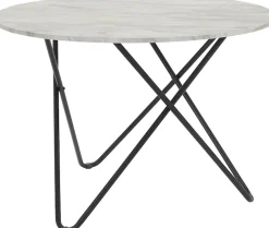 OTTO home Essgruppe »Emmajonas« Set, 5 Stk. tlg. moderner runder Tisch in Marmoroptik