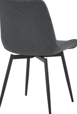 OTTO home Essgruppe »Juniper« Set, 5 tlg. Tisch 140x80cm in Sinterstein-Keramikoptik mit 4 Stühlen, 360° drehbar