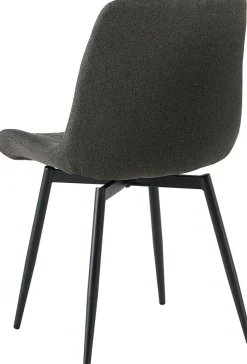 OTTO home Essgruppe »Juniper« Set, 5 tlg. Tisch 140x80cm in Sinterstein-Keramikoptik mit 4 Stühlen, 360° drehbar