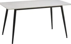 OTTO home Essgruppe »Juniper« Set, 5 tlg. Tisch 140x80cm in Sinterstein-Keramikoptik mit 4 Stühlen, 360° drehbar