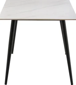 OTTO home Essgruppe »Juniper« Set, 5 tlg. Tisch 140x80cm in Sinterstein-Keramikoptik mit 4 Stühlen, 360° drehbar