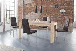 OTTO home Essgruppe »Lynn160/Kate« Set, 5 Stk. tlg. Tisch mit 4 Stühlen, Belastbarkeit 120 KG