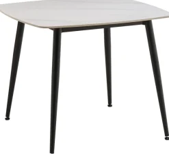 OTTO home Essgruppe »Nora« Set, 5 tlg. mit 4 bequemen Stühlen, Esstisch aus gesintertem Stein in Keramikoptik