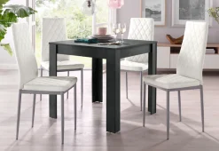 OTTO home Essgruppe 5 Stk. tlg. mit Tisch in schieferfarben, Breite 80 cm