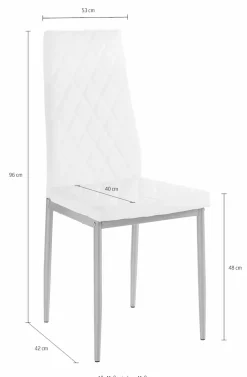 OTTO home Essgruppe 5 Stk. tlg. mit Tisch in schieferfarben, Breite 80 cm