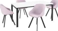 OTTO home Essgruppe 5 Stk. tlg. mit 4 Stühle