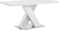 OTTO home Esstisch »Ali, Modernes Design« Tisch, Küchentisch, OTTOs Choice,Breite 160 cm, weiß Hochglanz, Bodenplatte aus Metall