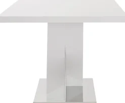 OTTO home Esstisch »Ali, Modernes Design« Tisch, Küchentisch, OTTOs Choice,Breite 160 cm, weiß Hochglanz, Bodenplatte aus Metall