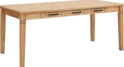 OTTO home Esstisch »Anabel, Schubkästen mit schwarzen Metallgriffen« Buffet aus massiver Kiefer, FSC®, mit Schiebetüren, B/H 186/190 cm