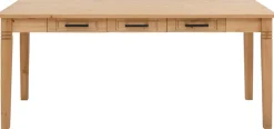 OTTO home Esstisch »Anabel, Schubkästen mit schwarzen Metallgriffen« Buffet aus massiver Kiefer, FSC®, mit Schiebetüren, B/H 186/190 cm