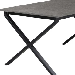 OTTO home Esstisch »Boddhi« schwarzes Metallgestell, Plattenvarianten wählbar, sowie Größen