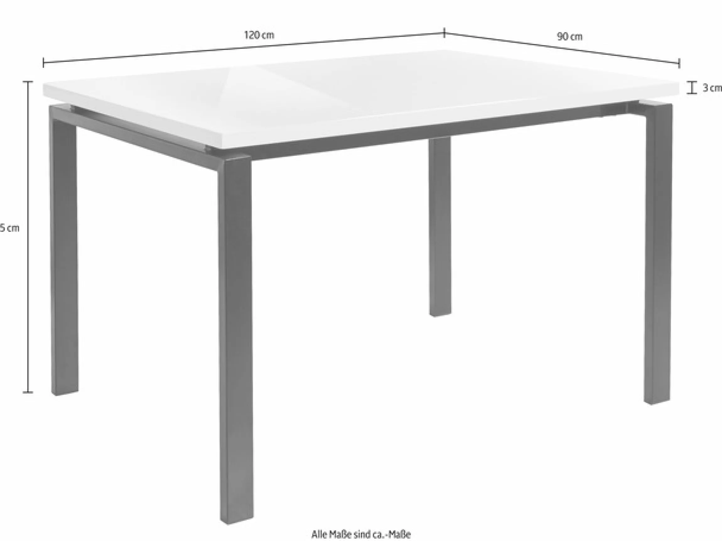 OTTO home Esstisch Breite 120 oder 160 cm