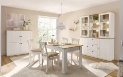 OTTO home Esstisch »Brest, Tisch im Landhausstil, Wohnzimmertisch, Küchentisch« mit Auszugsfunktion, 180 cm ausziehbar auf 240 cm, Einlegeplatte