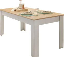 OTTO home Esstisch »Brest, Tisch im Landhausstil, Wohnzimmertisch, Küchentisch« mit Auszugsfunktion, 180 cm ausziehbar auf 240 cm, Einlegeplatte