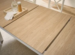 OTTO home Esstisch »Brest, Tisch im Landhausstil, Wohnzimmertisch, Küchentisch« mit Auszugsfunktion, 180 cm ausziehbar auf 240 cm, Einlegeplatte