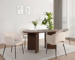 OTTO home Esstisch »Callii« Oval, feste Tischplatte in edler Holzoptik, verschiedene Größen