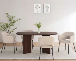 OTTO home Esstisch »Callii« Oval, feste Tischplatte in edler Holzoptik, verschiedene Größen