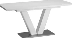 OTTO home Esstisch »Elbach« Hochglanz weiß, Ausziehtisch 120-160 cm, Esszimmer