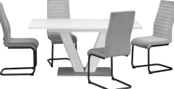 OTTO home Esstisch »Elbach« Hochglanz weiß, Ausziehtisch 120-160 cm, Esszimmer