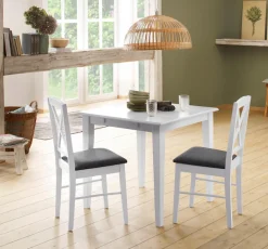 OTTO home Esstisch »Fullerton« weiß lackiert, B/T 80 x 80 cm, Ansteckplatte separat bestellbar