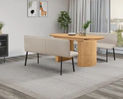 OTTO home Esstisch »Gartempe« ausziehbar 160-210 cm, Synchronauszug, inkl Einlegeplatte, Breite 90cm