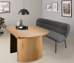 OTTO home Esstisch »Gartempe« ausziehbar 160-210 cm, Synchronauszug, inkl Einlegeplatte, Breite 90cm