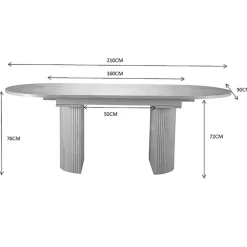 OTTO home Esstisch »Gartempe« ausziehbar 160-210 cm, Synchronauszug, inkl Einlegeplatte, Breite 90cm