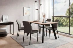 OTTO home Esstisch »Genf, extra viel Beinfreiheit, natürliches Eichedekor« pflegeleichter Küchentisch, Breite 140 cm, Evoke Eichenachbildung