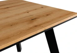 OTTO home Esstisch »Genf, extra viel Beinfreiheit, natürliches Eichedekor« pflegeleichter Küchentisch, Breite 140 cm, Evoke Eichenachbildung