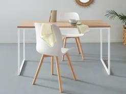 OTTO home Esstisch »Hulsig« 1 Stk. tlg. mit Tischplatte in einer Holzoptik und fühlbare Struktur, Höhe 76 cm