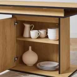 OTTO home Esstisch »Isella« ausziehbar, Stauraum im Mittelfuß mit Push-To-Open