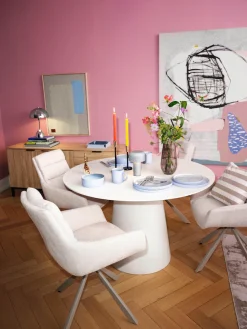 OTTO home Esstisch »Josselin« Zement-Optik, organischem Gestell und hochwertigen Materialien
