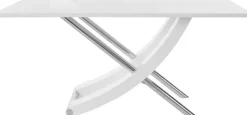 OTTO home Esstisch »Kaleo« Hochglanz, mit Chromabsetzen, Breite 160 cm