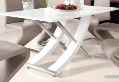 OTTO home Esstisch »Kaleo« Hochglanz, mit Chromabsetzen, Breite 160 cm
