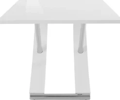 OTTO home Esstisch »Kaleo« Hochglanz, mit Chromabsetzen, Breite 160 cm