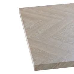 OTTO home Esstisch »Larchant« Tischplatte in Fischgrätoptik, schwarze Metallbeine, Höhe 76 cm