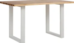 OTTO home Esstisch »Melody« Akazienholz, mit Metallfußgestell Breite 140 cm