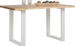 OTTO home Esstisch »Melody« Akazienholz, mit Metallfußgestell Breite 140 cm
