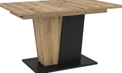 OTTO home Esstisch »MONOLITH, ausziehbar 150 -230 cm, inklusive 2x 40 cm Einlegeplatte« V-Gestell mit Bodenplatte, Tisch, Küchentisch, Esszimmer, Küche