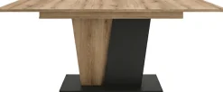 OTTO home Esstisch »MONOLITH, ausziehbar 150 -230 cm, inklusive 2x 40 cm Einlegeplatte« V-Gestell mit Bodenplatte, Tisch, Küchentisch, Esszimmer, Küche