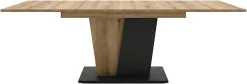 OTTO home Esstisch »MONOLITH, ausziehbar 150 -230 cm, inklusive 2x 40 cm Einlegeplatte« V-Gestell mit Bodenplatte, Tisch, Küchentisch, Esszimmer, Küche