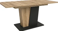 OTTO home Esstisch »MONOLITH, ausziehbar 150 -230 cm, inklusive 2x 40 cm Einlegeplatte« V-Gestell mit Bodenplatte, Tisch, Küchentisch, Esszimmer, Küche