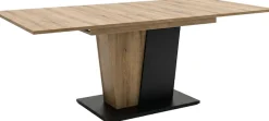 OTTO home Esstisch »MONOLITH, ausziehbar 150 -230 cm, inklusive 2x 40 cm Einlegeplatte« V-Gestell mit Bodenplatte, Tisch, Küchentisch, Esszimmer, Küche