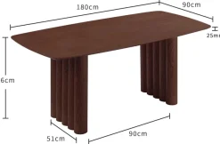 OTTO home Esstisch »Sacy« FSC-zertifizierter Esche, Schweizer Kante, Breite 180 cm