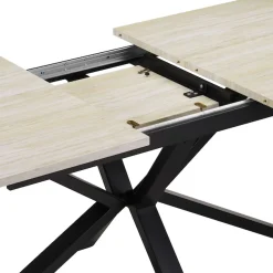 OTTO home Esstisch »Secchia« ausziehbar 160-200 cm, Synchronauszug, inkl Einlegeplatte, Breite 90cm