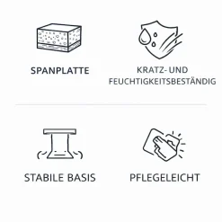 OTTO home Esstisch »Square Säulentisch, Küchentisch, Bistrotisch, Kompakt-Esstisch« Quadratischer Esstisch; verschiedene Farben erhältlich; Breite: 70 cm
