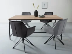 OTTO home Esstisch »Vadum« 1 Stk. tlg. mit Tischplatte in einer Holzoptik und fühlbare Struktur, Höhe 76 cm