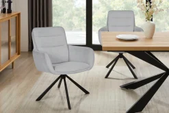OTTO home Esszimmerstuhl »Asly« (Set) 2 Stk.mit hochwertigem Webstoff, Metallgestell und 360°-Funktion